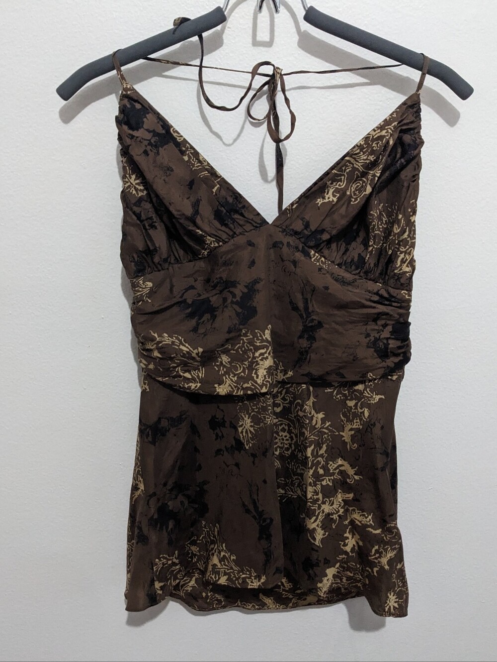 100% Silk Express Halter Top, Large
